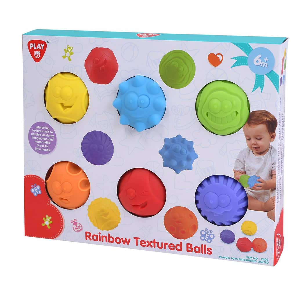 Playgo Toys Ent. Ltd  -  Rainbow Textured Ball