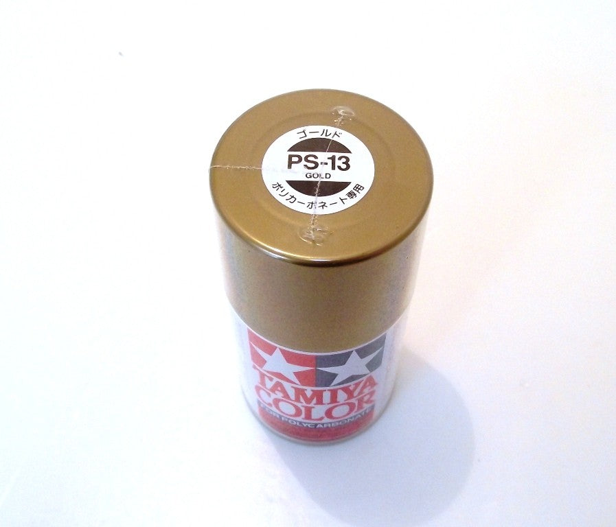 PS-13   TAMIYA POLYCARBONATE SPRAY PAINT GOLD