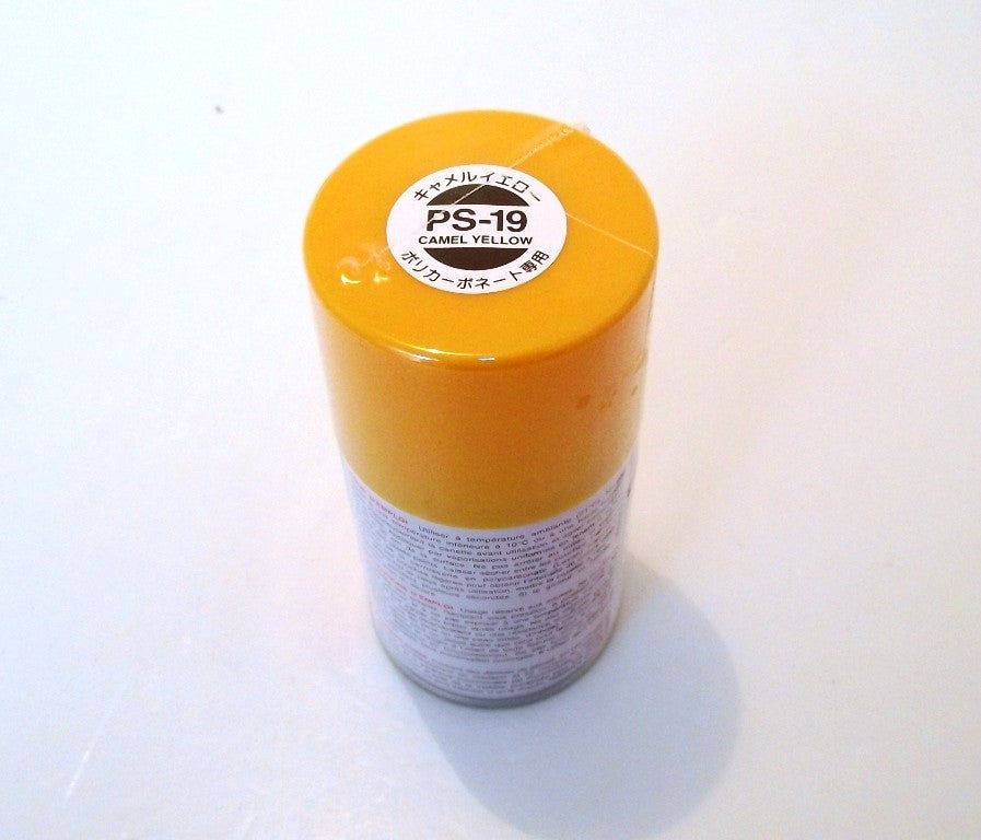 PS-19   TAMIYA POLYCARBONATE SPRAY PAINT CAMEL YELLOW