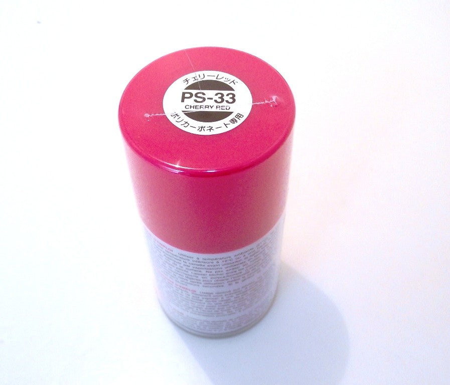 PS-33   TAMIYA POLYCARBONATE SPRAY PAINT CHERRY RED