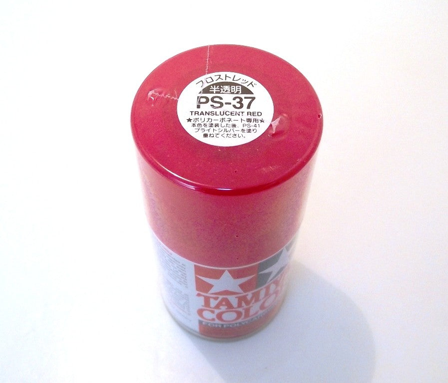 PS-37   TAMIYA POLYCARBONATE SPRAY PAINT TRANSLUCENT RED