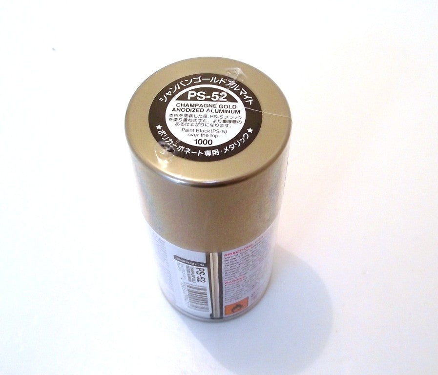 PS-52 TAMIYA POLYCARBONATE SPRAY PAINT CHAMP GOLD ALU