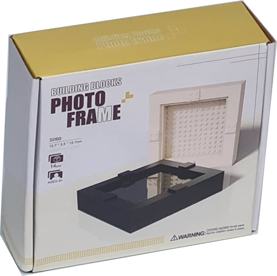 Building Blocks Photo Frame S060  Cream White / Compatible with LEGO®  bricks