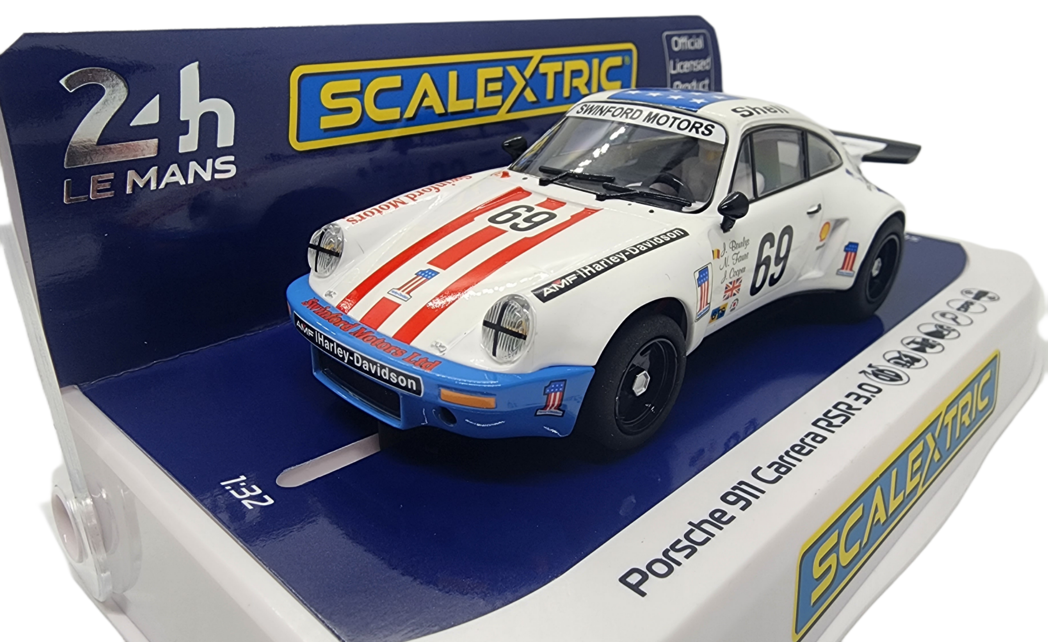 Scalextric - C4351 Porsche 911 Carrera RSR 3 - 6th Lemans 1975