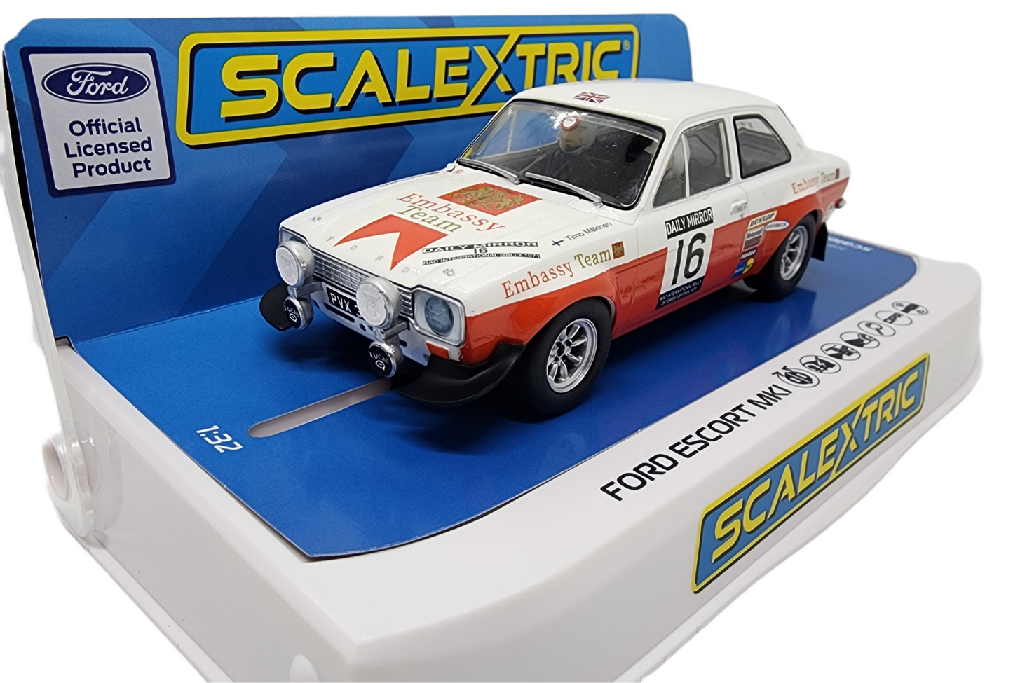 Scalextric -  C4324 Ford Escort Mk1 - Rac Rally 1971