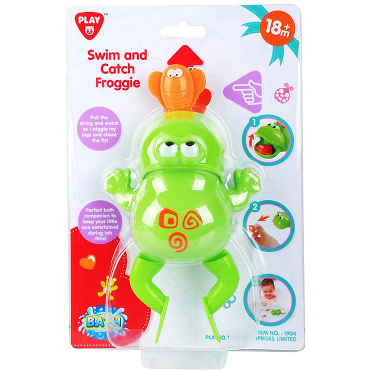 Playgo Toys Ent. Ltd  -  Swim And Catch Froggie Bath Toy