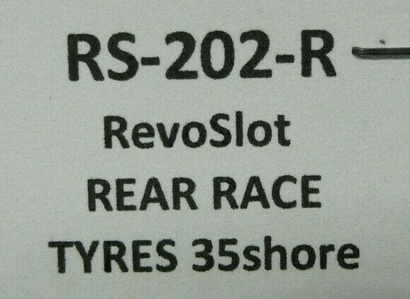 RevoSlot -  RS-202R RevoSlot Rear Race Tyres 35shore