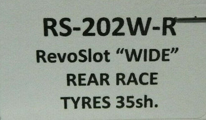 RevoSlot -  RS-202W-R RevoSlot WIDE Rear Race Tyres 35sh