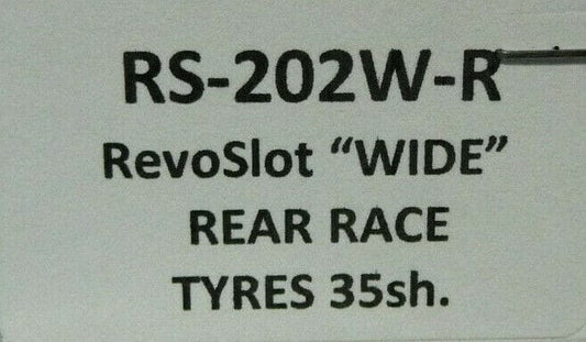 RevoSlot -  RS-202W-R RevoSlot WIDE Rear Race Tyres 35sh
