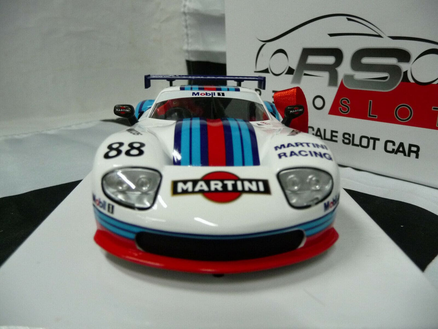 Revoslot -  1:32 RS0071 Marcos Martini Racing White No88 slot car also suits  Scalextric/Carrera