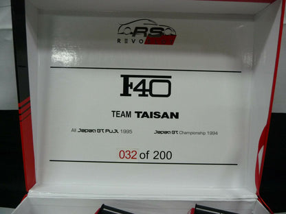 Revoslot -  1:32 RS0099 Ferrari F40 TEAM TAISAN Twin Pack No34 No.40 Scalex/Carr