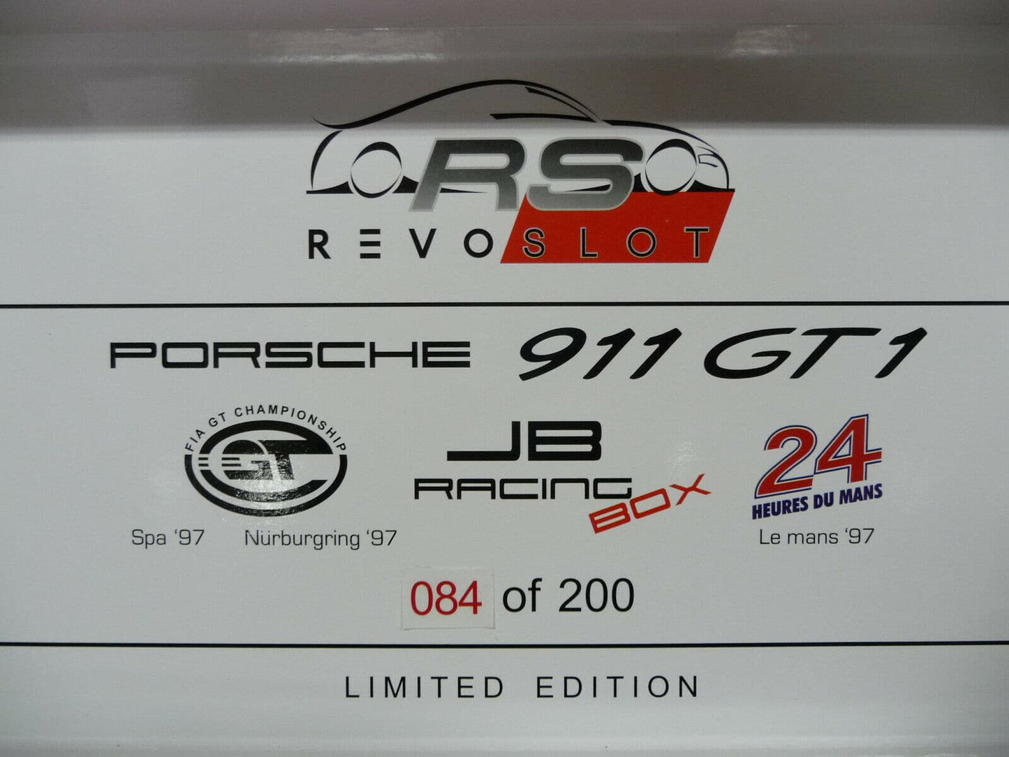 Revoslot -  RS0092 Porsche 911 GT1 3 Car Pack JB Racing suit Scaletric/Carrera