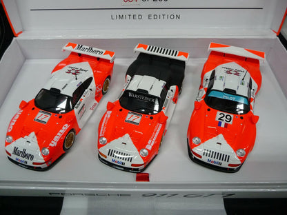 Revoslot -  RS0092 Porsche 911 GT1 3 Car Pack JB Racing suit Scaletric/Carrera
