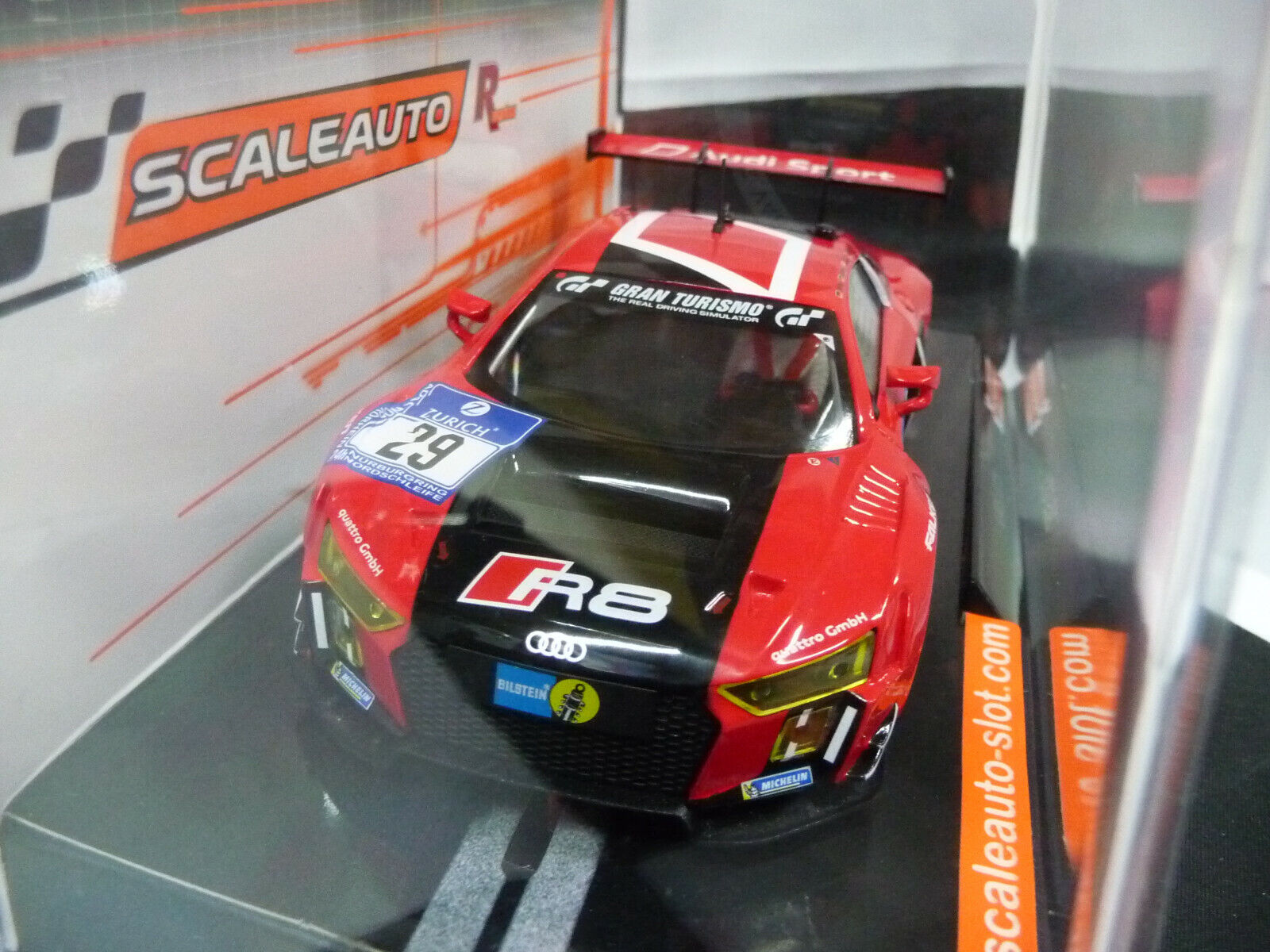 Scaleauto 1:32 SC6172R Audi LMS GT3 No29 slot car also suits Scalextric/Carrera