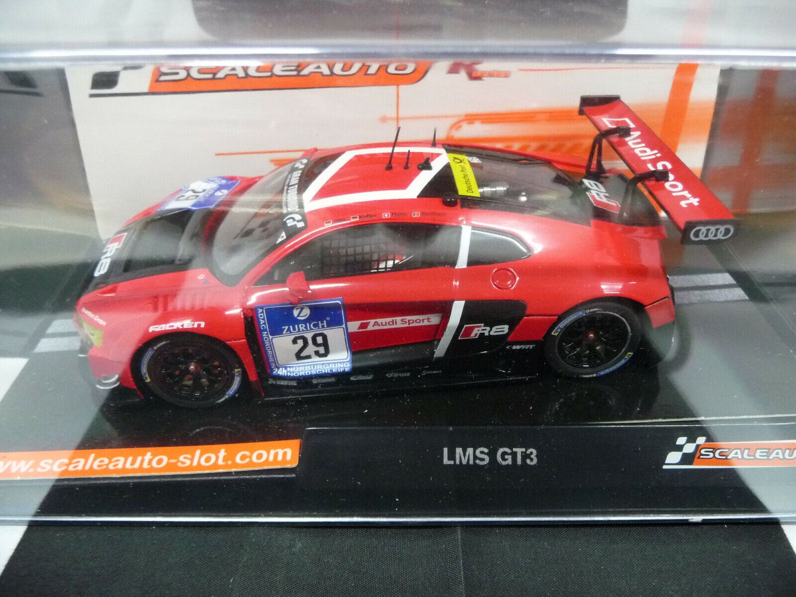 Scaleauto 1:32 SC6172R Audi LMS GT3 No29 slot car also suits Scalextric/Carrera