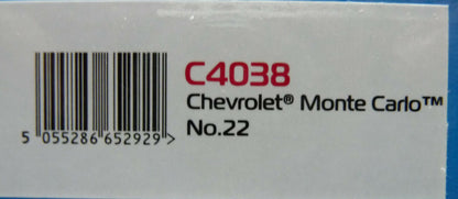 Scalextric -  C4038 1:32 Chevrolet Monte Carlo Creekside No22 slot car also suits Carrera