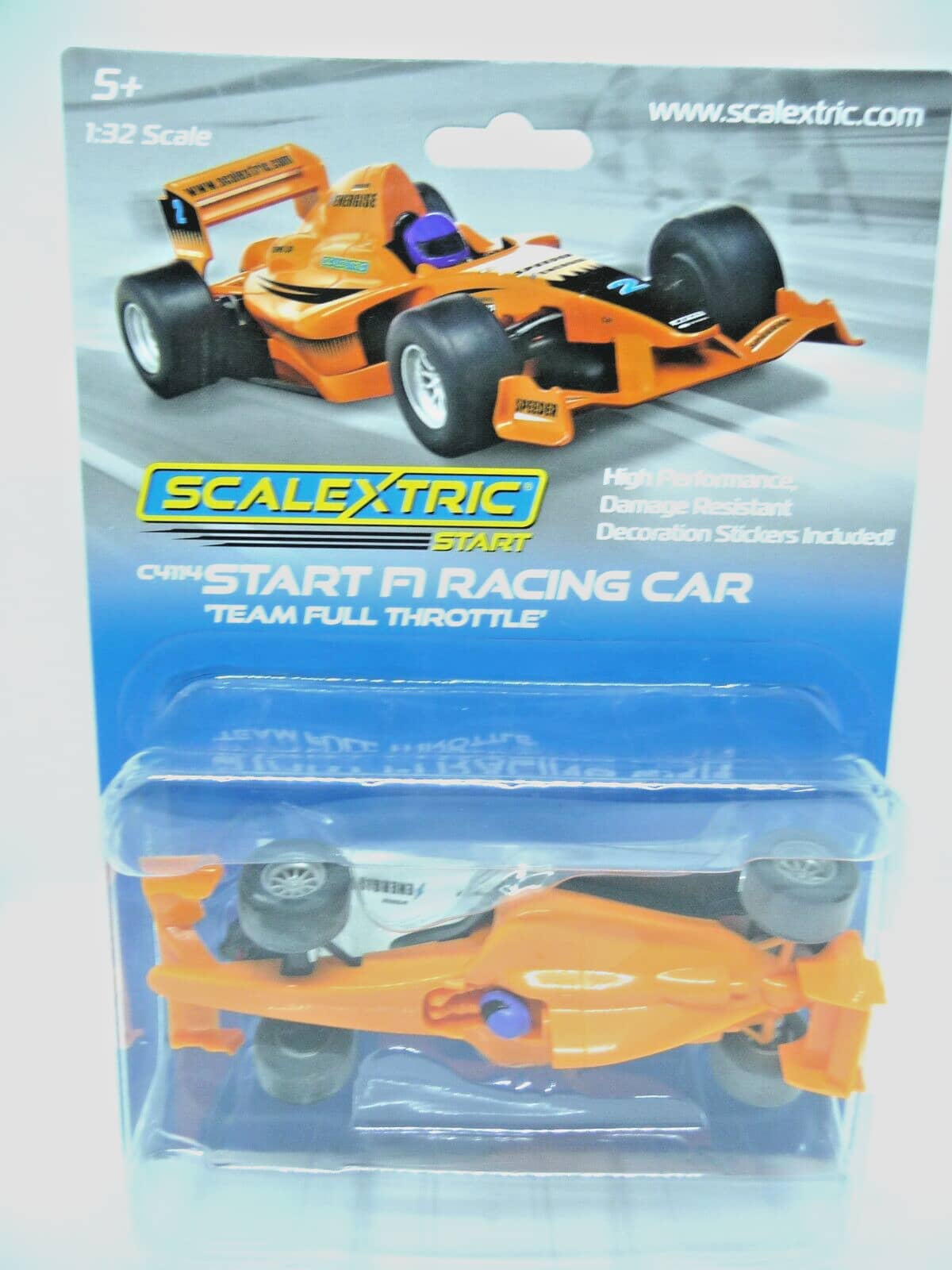 Scalextric -  C4114 START F1 Racing Car Team Full Throttle slot car also suits Carrera