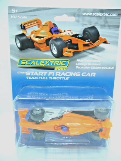 Scalextric -  C4114 START F1 Racing Car Team Full Throttle slot car also suits Carrera