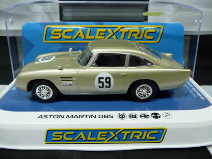 Scalextric -  C4166 1:32 Aston Martin DB5 White Gold Slot car
