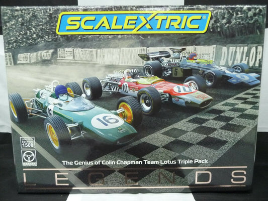 Scalextric -  C4184A 1:32 The Genius of Colin Chapman Team Lotus Triple Pack