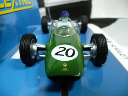 Scalextric -  C4195 1:32 Lotus 25 British  1962 Jim Clark Slot car suit Carrera