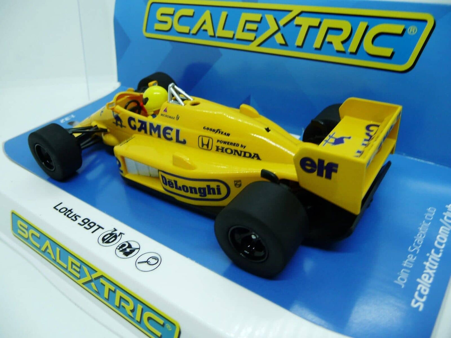 Scalextric -  C4251 Lotus 99T Monaco GP 1987 Ayrton Senna slot car also suits Carrera
