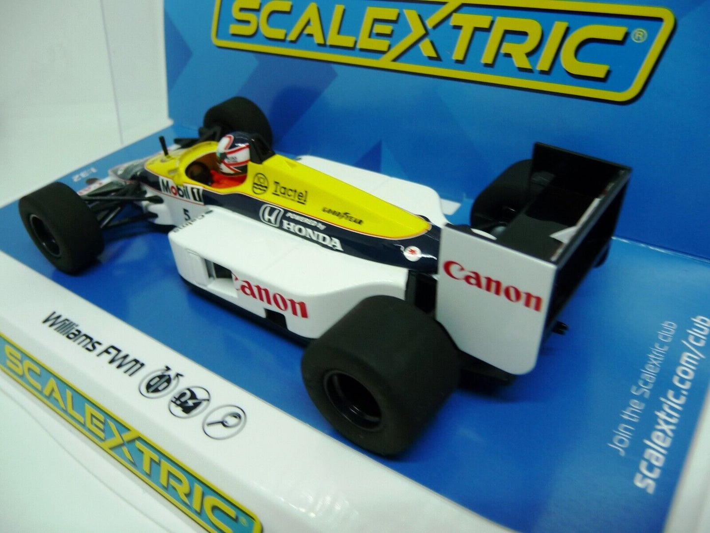 Scalextric C4318 Willams FW11 1986 British Grand Prix slot car also suits Carrera