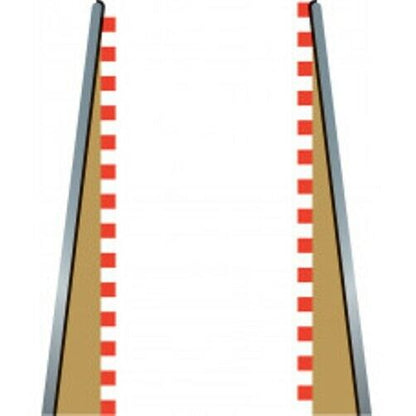 Scalextric -  C8233 Borders Lead in + Lead out - 2 x 350mm