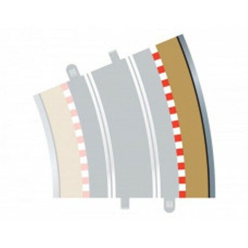 Scalextric -  C8238 Radius 4 Curve Outer Borders - 4 x 22.5 Degree