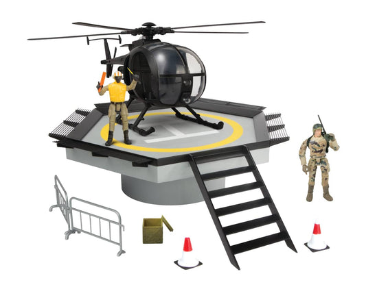 World Peacekeepers -  Helpad With Helicopter Playset