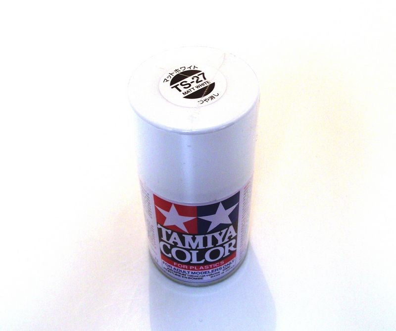 TS-27   TAMIYA ACRYLIC SPRAY PAINT  MATT WHITE