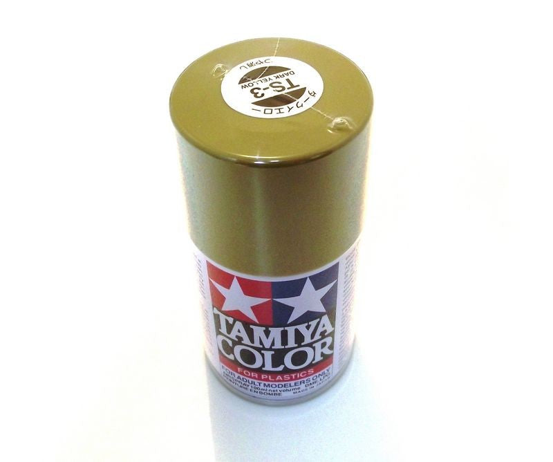TS-3   TAMIYA ACRYLIC SPRAY PAINT  DARK YELLOW