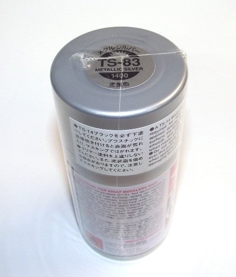 TS-83   TAMIYA ACRYLIC SPRAY PAINT  MATELLIC SILVER