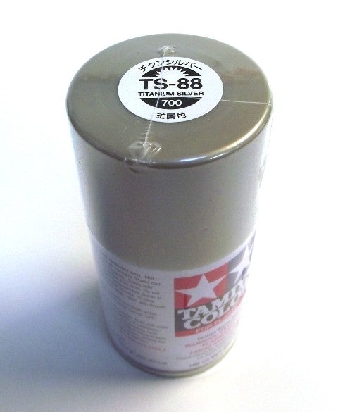 TS-88   TAMIYA ACRYLIC PAINT TITANIUM SILVER