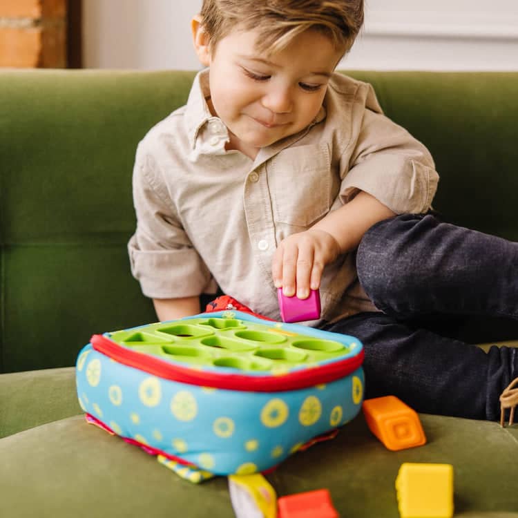 Melissa & Doug - Take-along Shape Sorter Baby And Toddler Toy