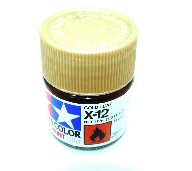 X-12   TAMIYA ACRYLIC PAINT GOLD LEAF (GLOSS)