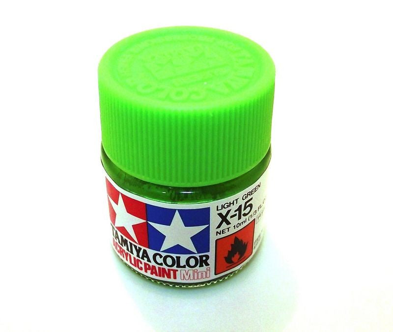 X-15   TAMIYA ACRYLIC PAINT LIGHT GREEN (GLOSS)