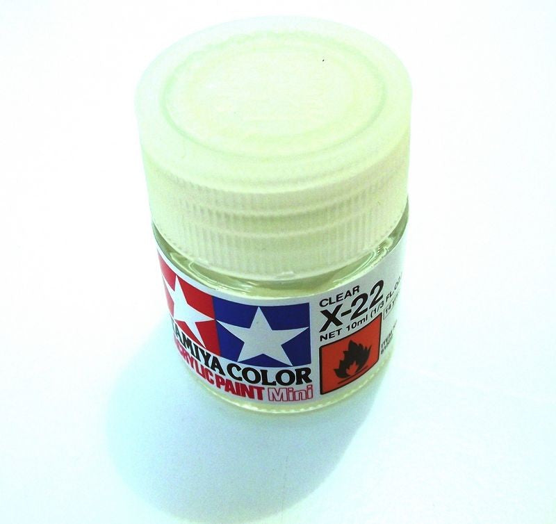 X-22   TAMIYA ACRYLIC PAINT CLEAR (GLOSS)