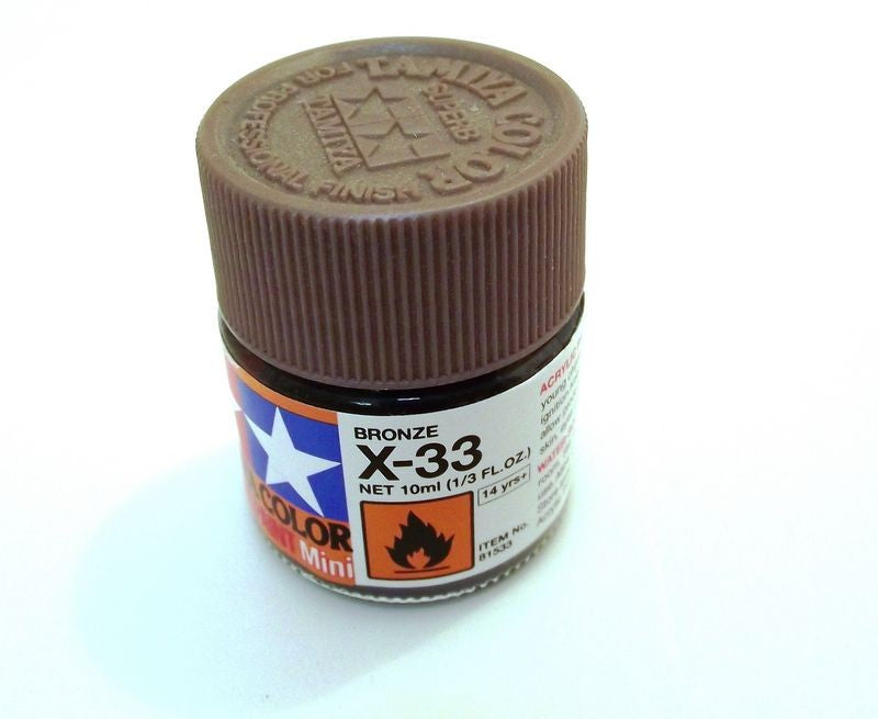 X-33   TAMIYA ACRYLIC PAINT BRONZE (GLOSS)