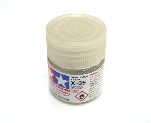 X-35   TAMIYA ACRYLIC PAINT SEMI GLOSS CLEAR (GLOSS)