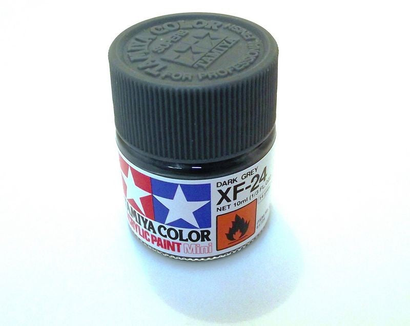 XF-24   TAMIYA ACRYLIC PAINT FLAT DARK GREY