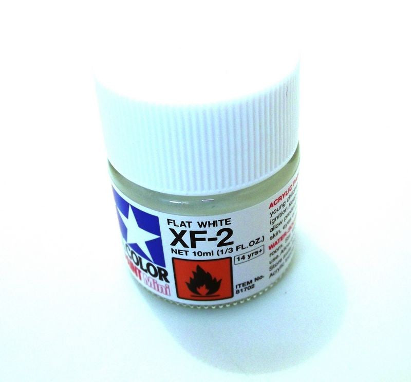XF-2   TAMIYA ACRYLIC PAINT FLAT WHITE