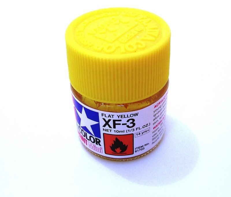 XF-3   TAMIYA ACRYLIC PAINT FLAT YELLOW