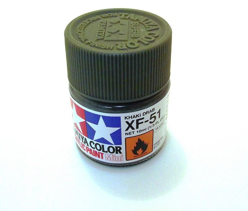 XF-51   TAMIYA ACRYLIC PAINT FLAT KHAKI DRAB