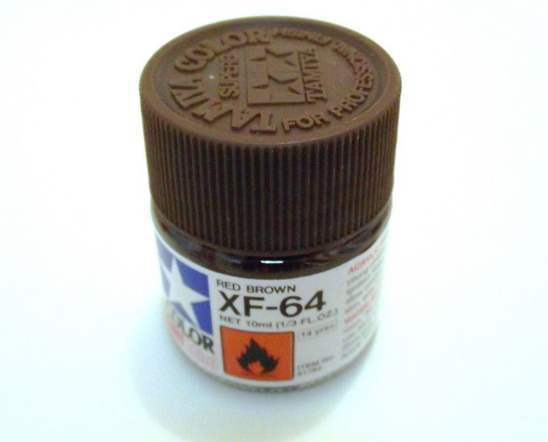 XF-64   TAMIYA ACRYLIC PAINT FLAT RED BROWN