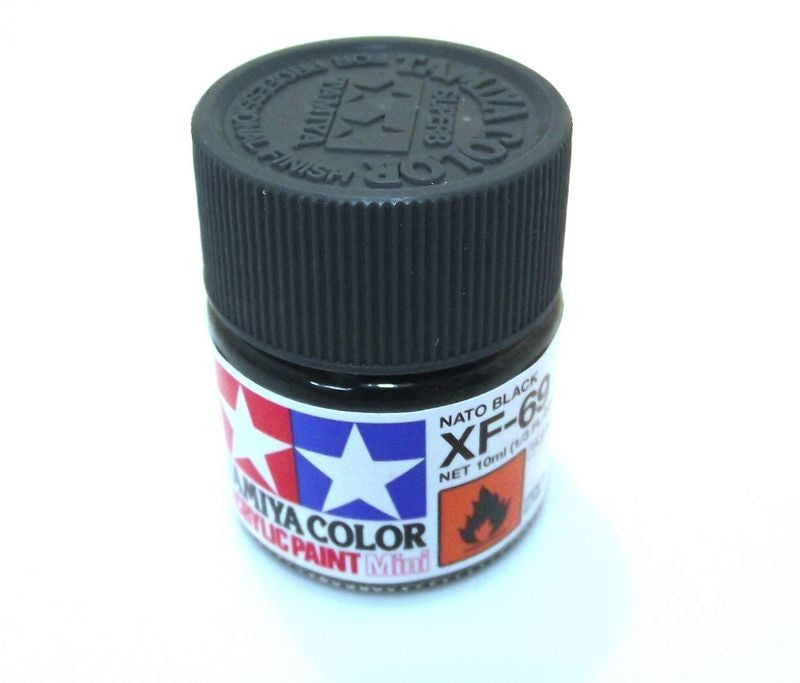 XF-69   TAMIYA ACRYLIC PAINT FLAT NATO BLACK