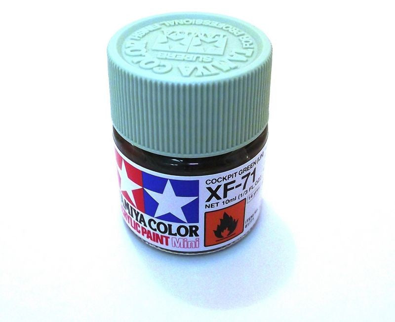 XF-71   TAMIYA ACRYLIC PAINT FLAT COCKPIT GREEN (IJN)
