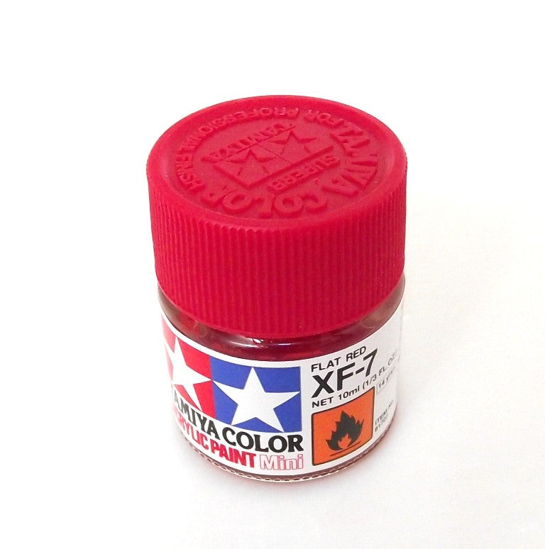 XF-7   TAMIYA ACRYLIC PAINT FLAT RED