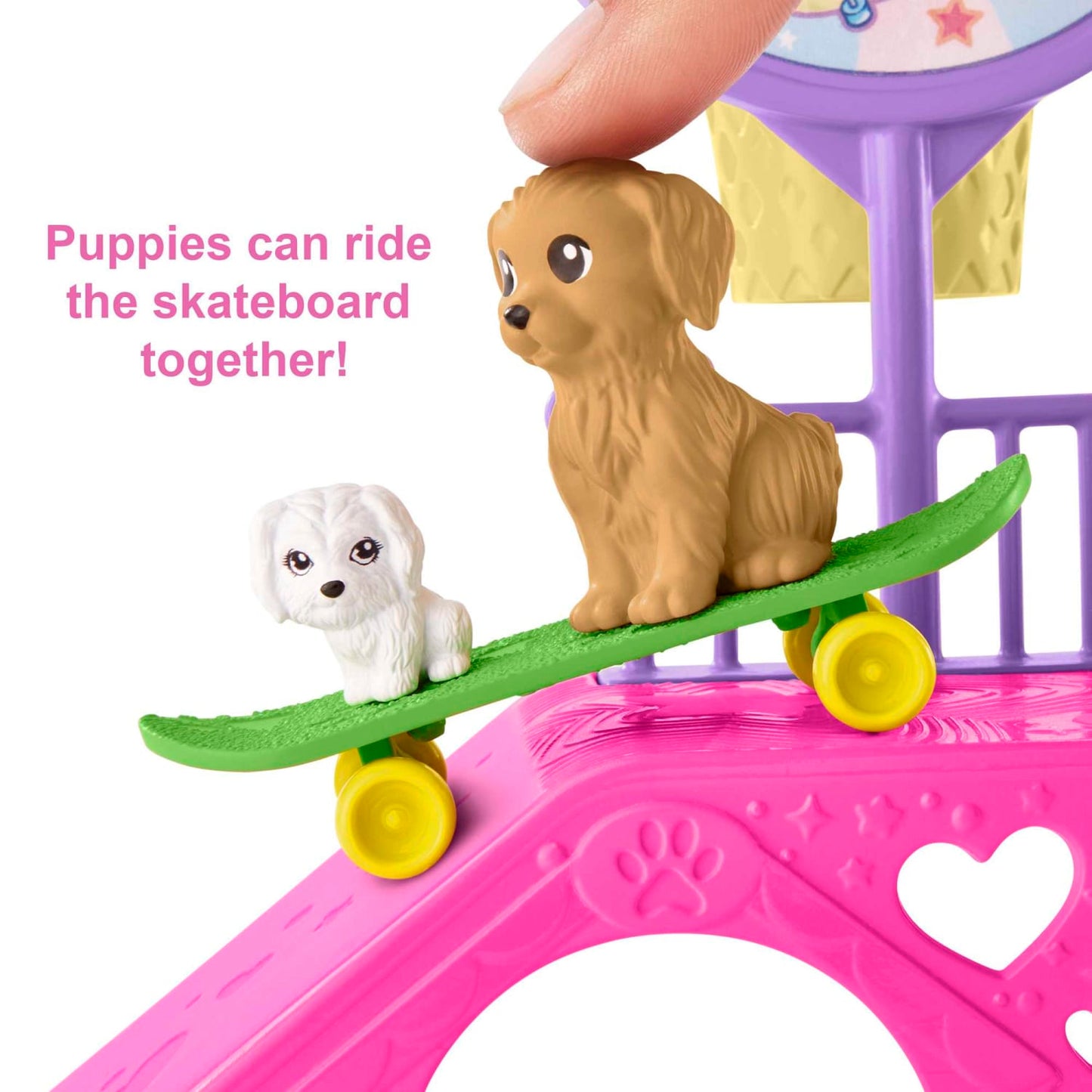 Barbie -  Chelsea Doll And Accessories Skatepark Playset With 2 Puppies And 15+ Pieces