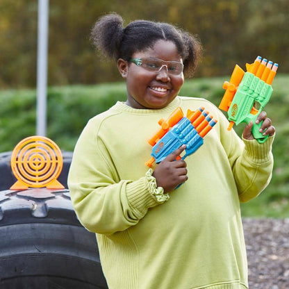 Nerf -  Elite 2.0 Face Off Target Set Includes 2 Toy Foam Dart Blasters & Target & 12 Nerf Elite Darts
